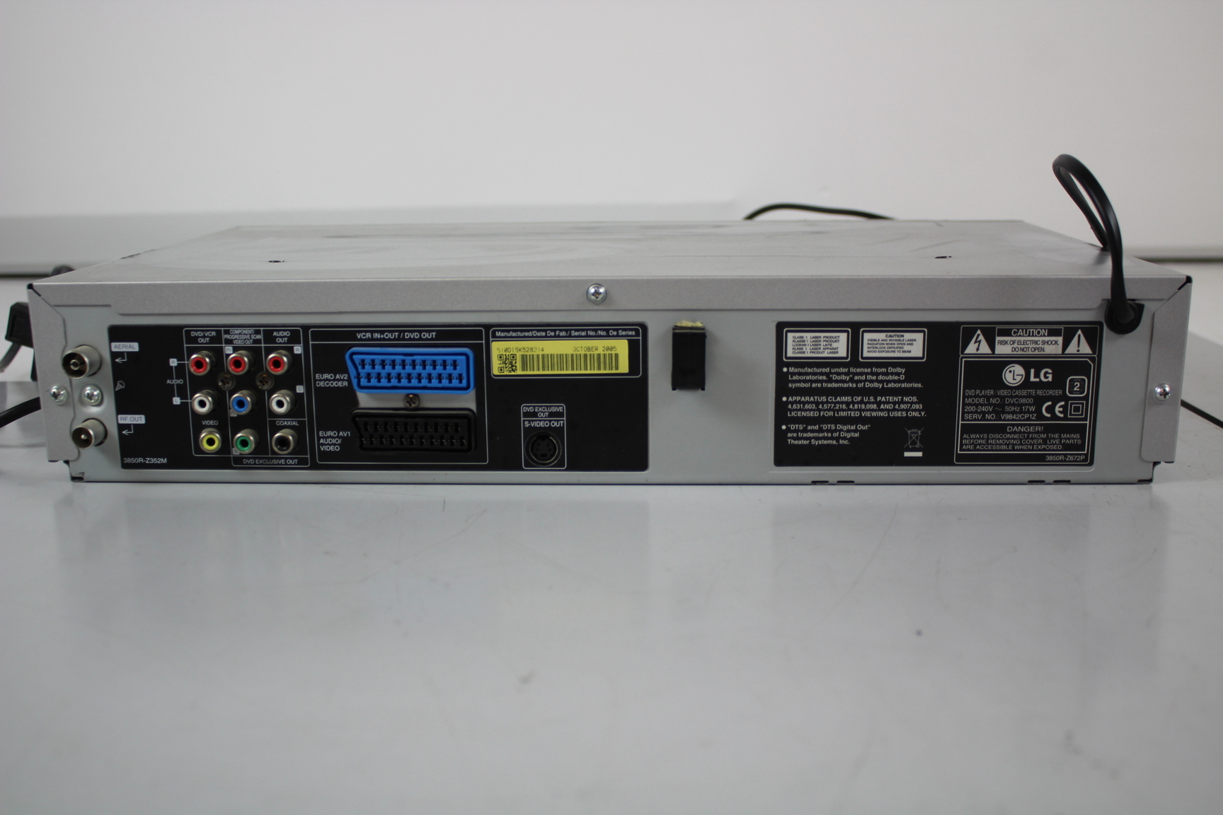 Image of LG DVC 9800 DVD VHS Combo