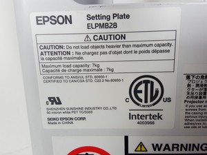 Thumbnail image of Lot of Epson Projector Setting Plates, Covers and Mounts ELPMB28 ELPMB43
