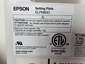 Thumbnail image of Lot of Epson Projector Setting Plates, Covers and Mounts ELPMB28 ELPMB43
