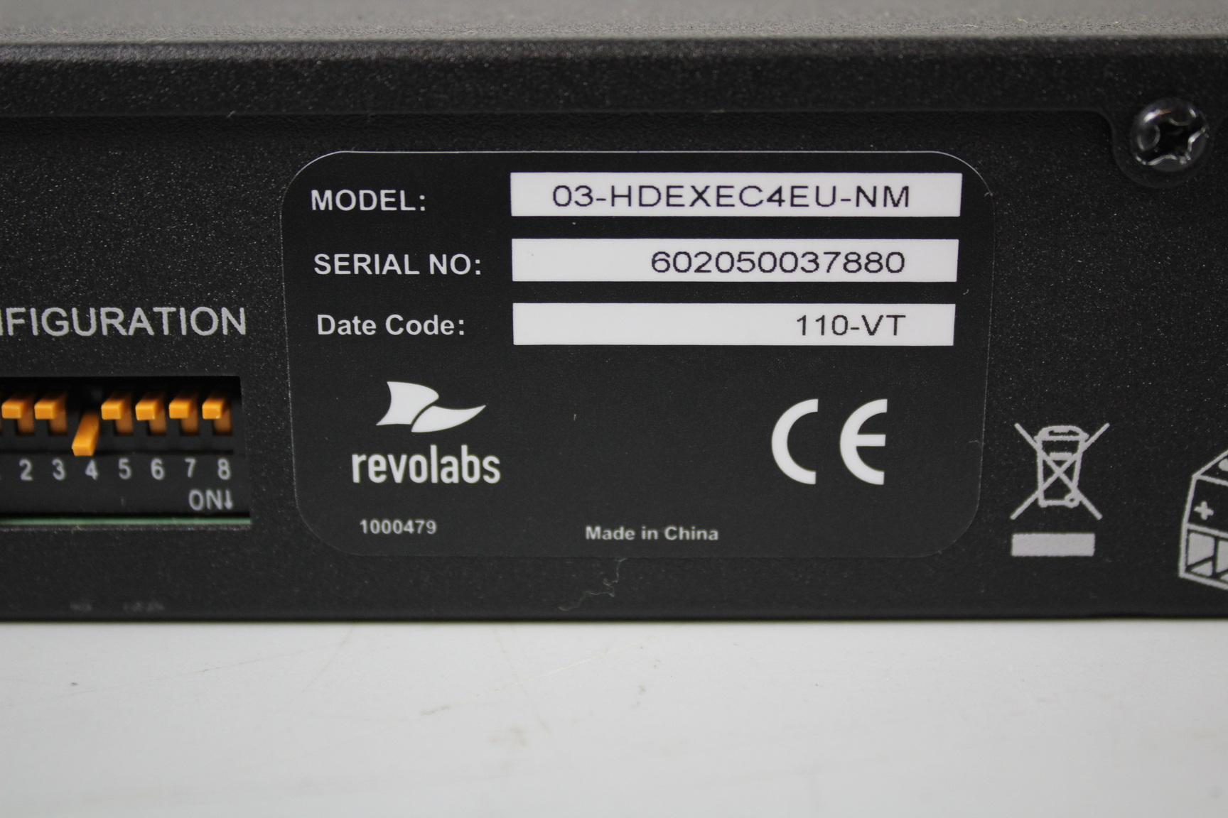 Image of Revolabs Executive HD 03-HDEXEC4EU-NM 8 Channel Wireless Receiver.
