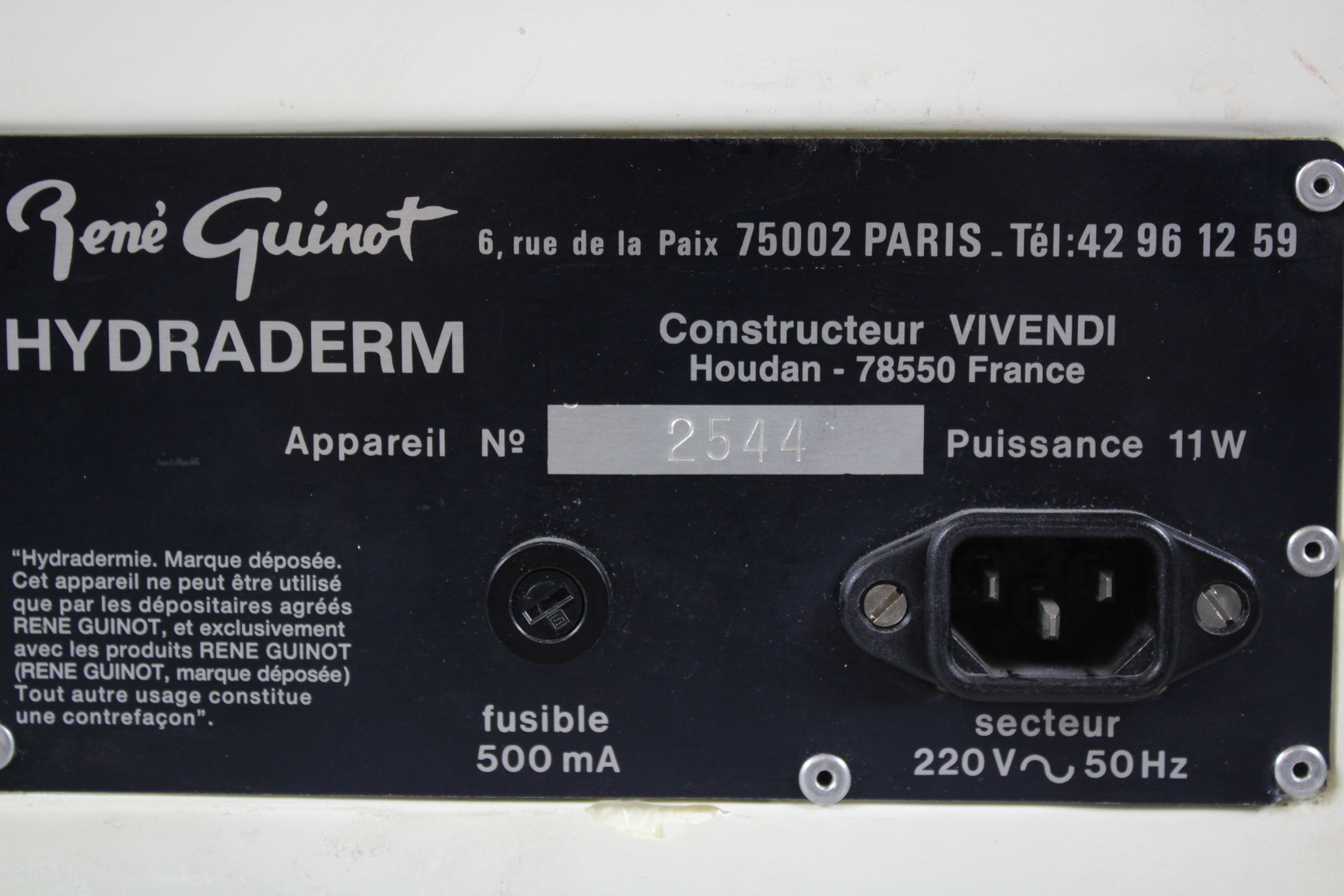 Image of Guinot Hydraderm Galvanic Galvanique Beauty Machine & Accessories