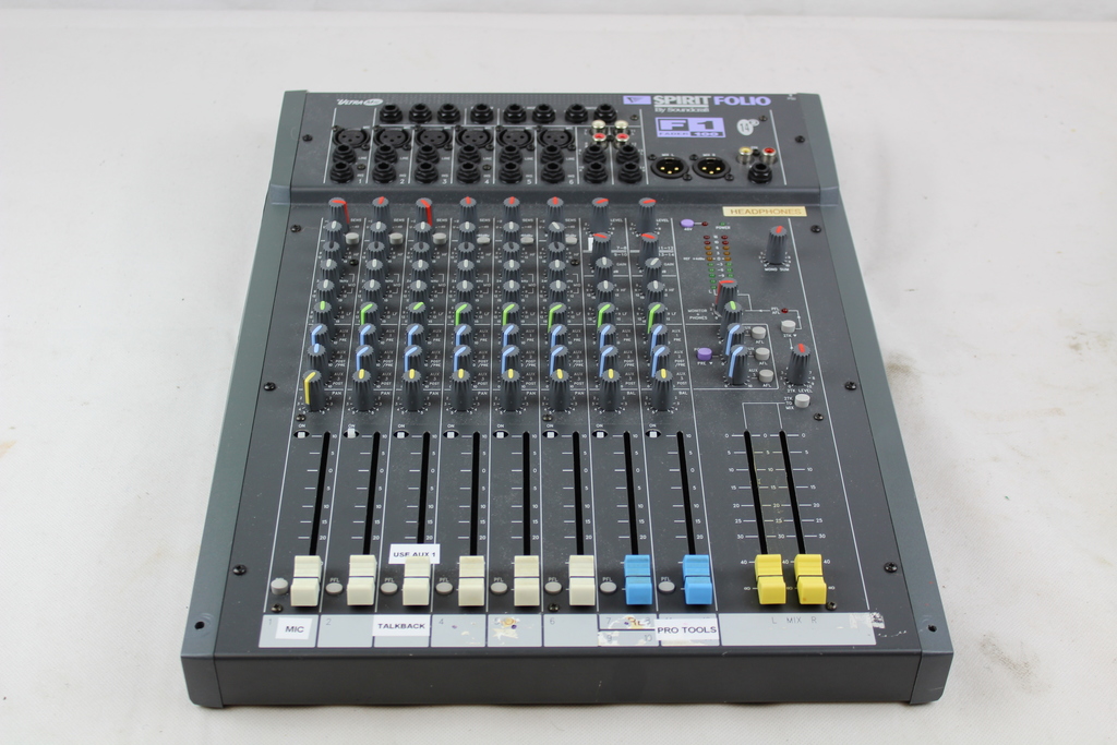 Image of Soundcraft Spiritfolio F1 F100 14 channel 14:2 sound mixer