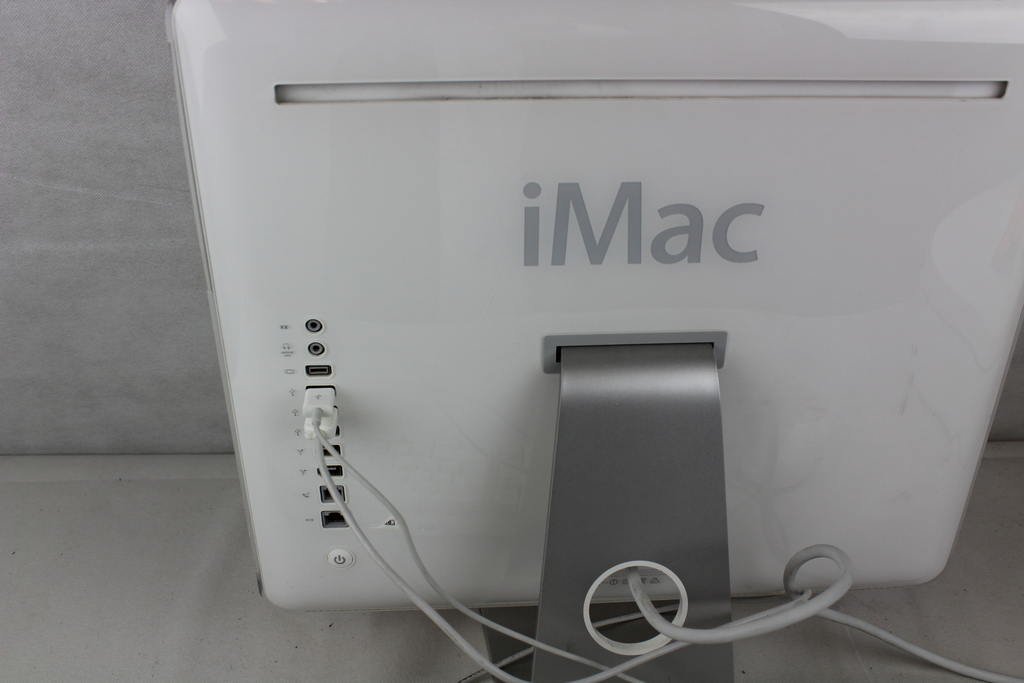 Image of Apple iMac Model A1058 with Apple Keyboard A1048 and Apple Mouse A1152