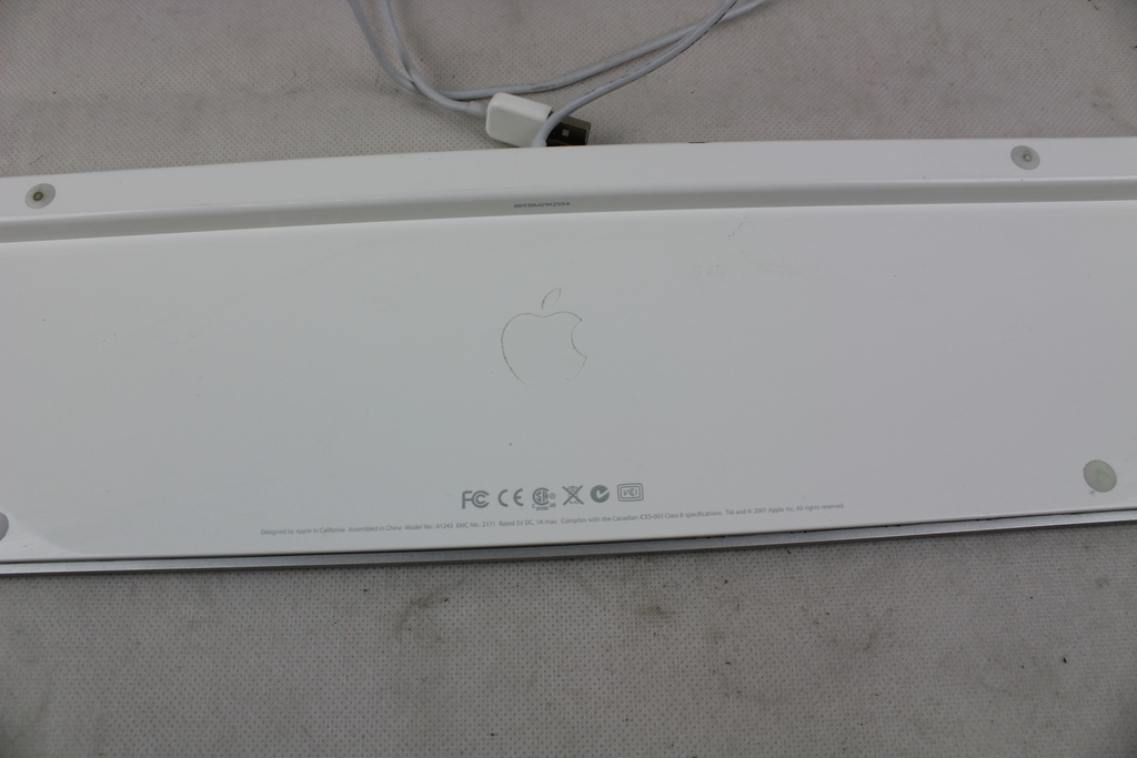 Image of Apple Keyboard Model no A1243 Brushed Aluminium