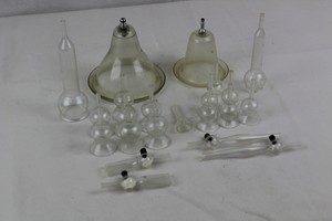 Thumbnail image of Set of 22 Glass Ventouses and Vacuum Treatment Cups 4mm Sorisa PS7194