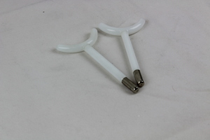 Thumbnail image of A pair of High Frequency glass knee Neck Electrodes Y shape curved
