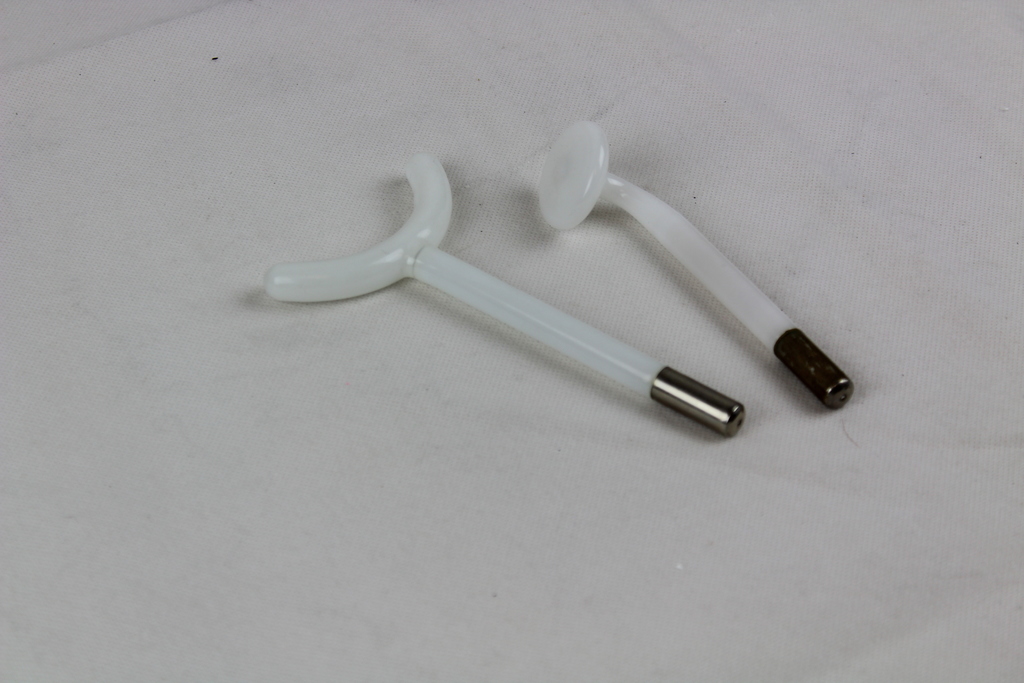 Image of High Frequency Neck Curved Electrode and Flat Round Mushroom Electrode