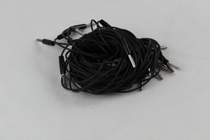 Thumbnail image of 7 4mm Stackable leads and plugs and 10 normal black leads unshrouded plugs