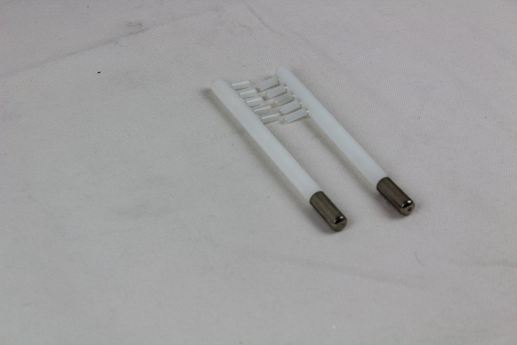 Image of 2 x High Frequency Glass Comb Alopecia Skin Hair Electrode