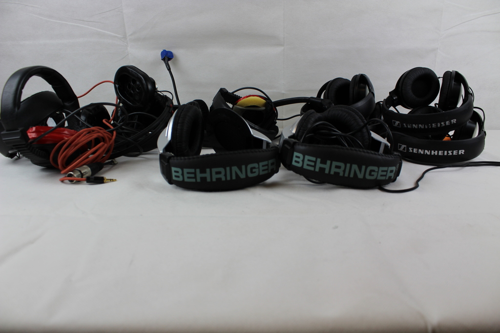 Image of Job lot of faulty Stereo Headphones for spares/epair, Behringer, Sennheister 