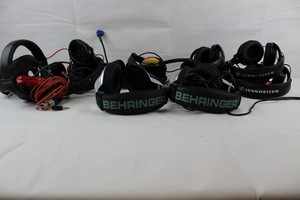 Thumbnail image of Job lot of faulty Stereo Headphones for spares/epair, Behringer, Sennheister 