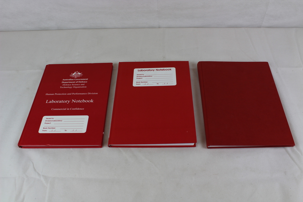 Image of 3 x Red Lab Notebooks