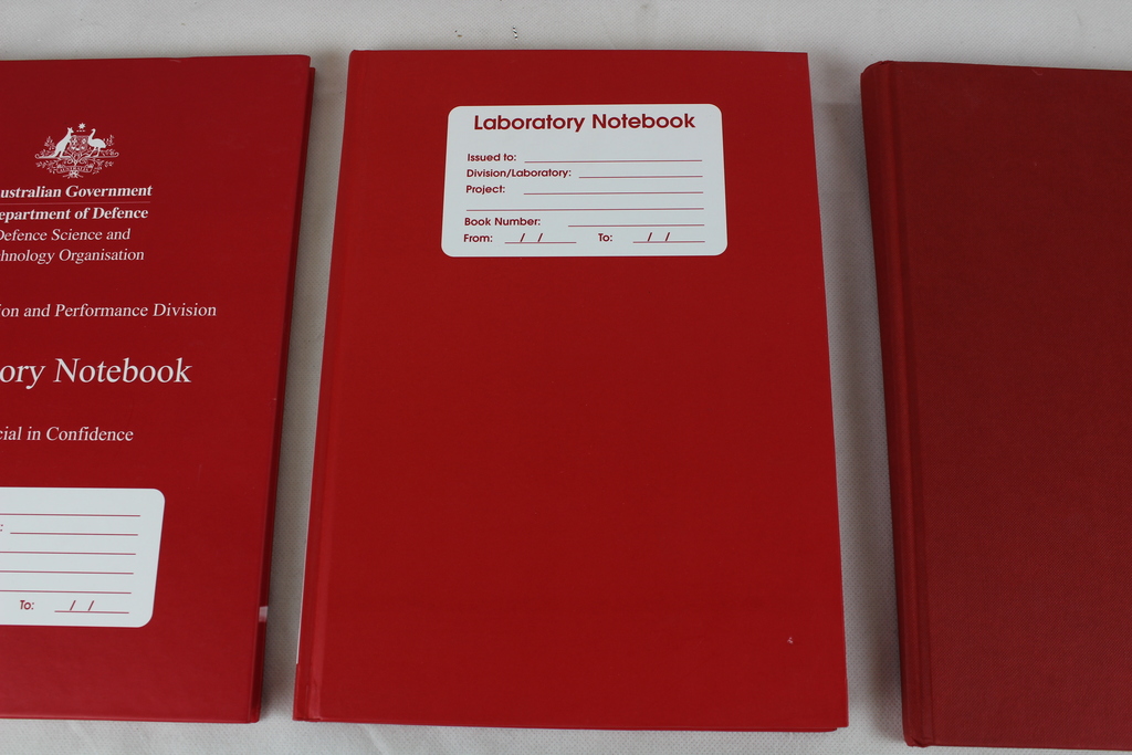 Image of 3 x Red Lab Notebooks