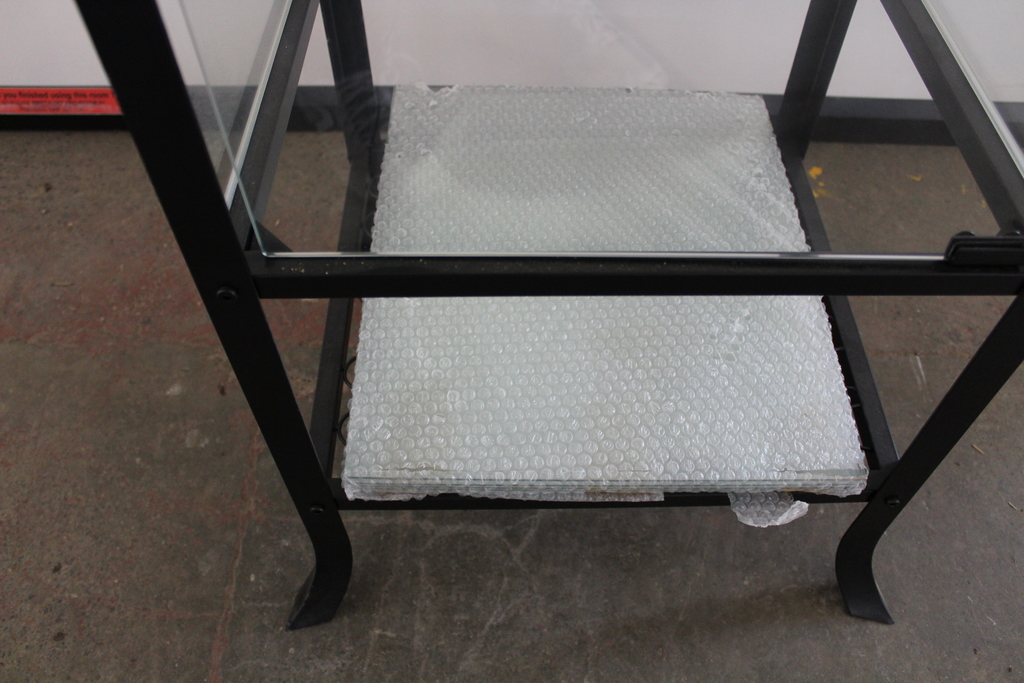 Image of Excellent condition glass display Cabinet + Shelves as new