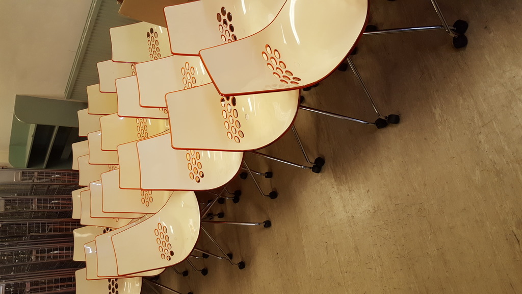 Image of Orange Calligaris Chairs