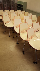 Thumbnail image of Orange Calligaris Chairs
