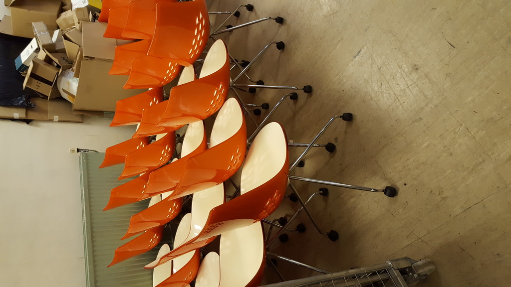 Image of Orange Calligaris Chairs