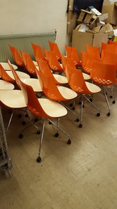 Thumbnail image of Orange Calligaris Chairs