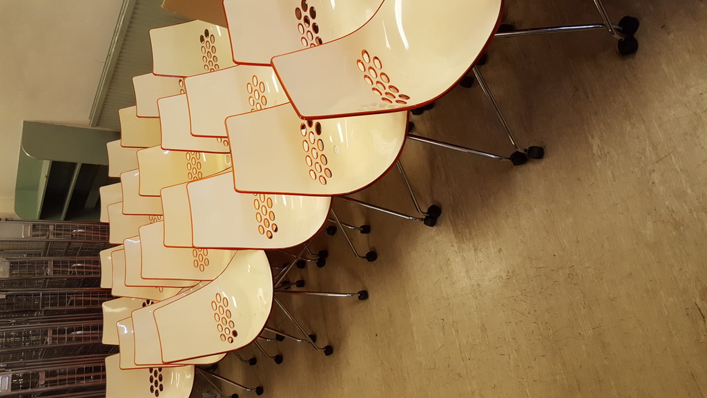 Image of Orange Calligaris Chairs