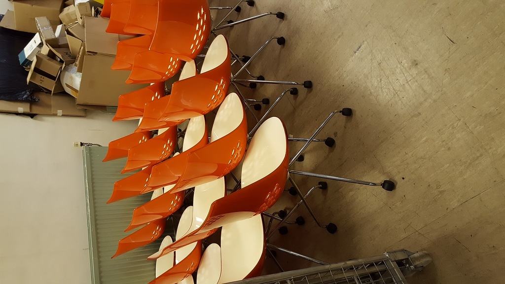 Image of Orange Calligaris Chairs