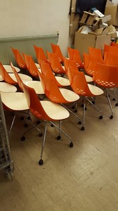 Thumbnail image of Orange Calligaris Chairs