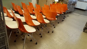 Thumbnail image of Orange Calligaris Chairs