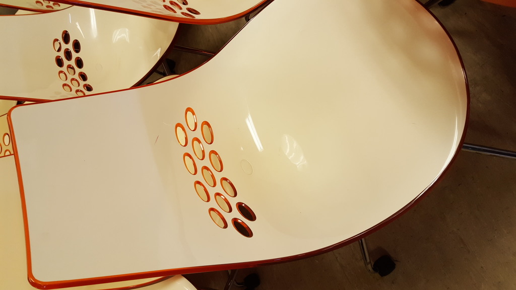 Image of Orange Calligaris Chairs