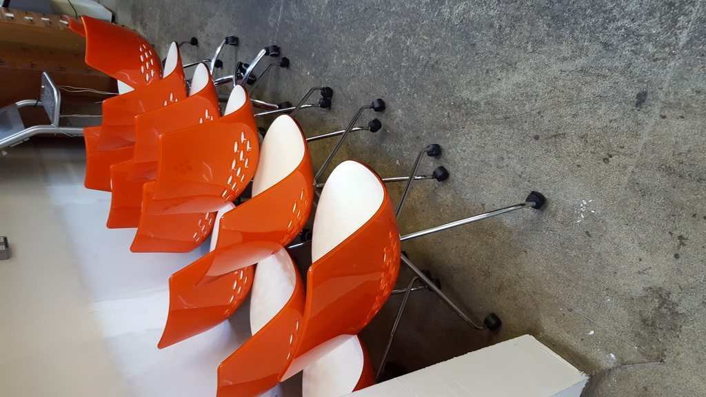 Image of Orange Calligaris Chairs