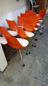Thumbnail image of Orange Calligaris Chairs