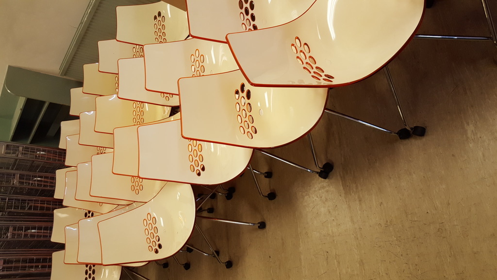 Image of Orange Calligaris Chairs