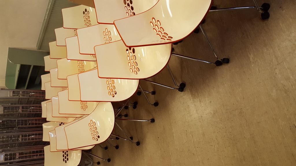Image of Orange Calligaris Chairs