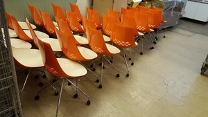 Thumbnail image of Orange Calligaris Chairs