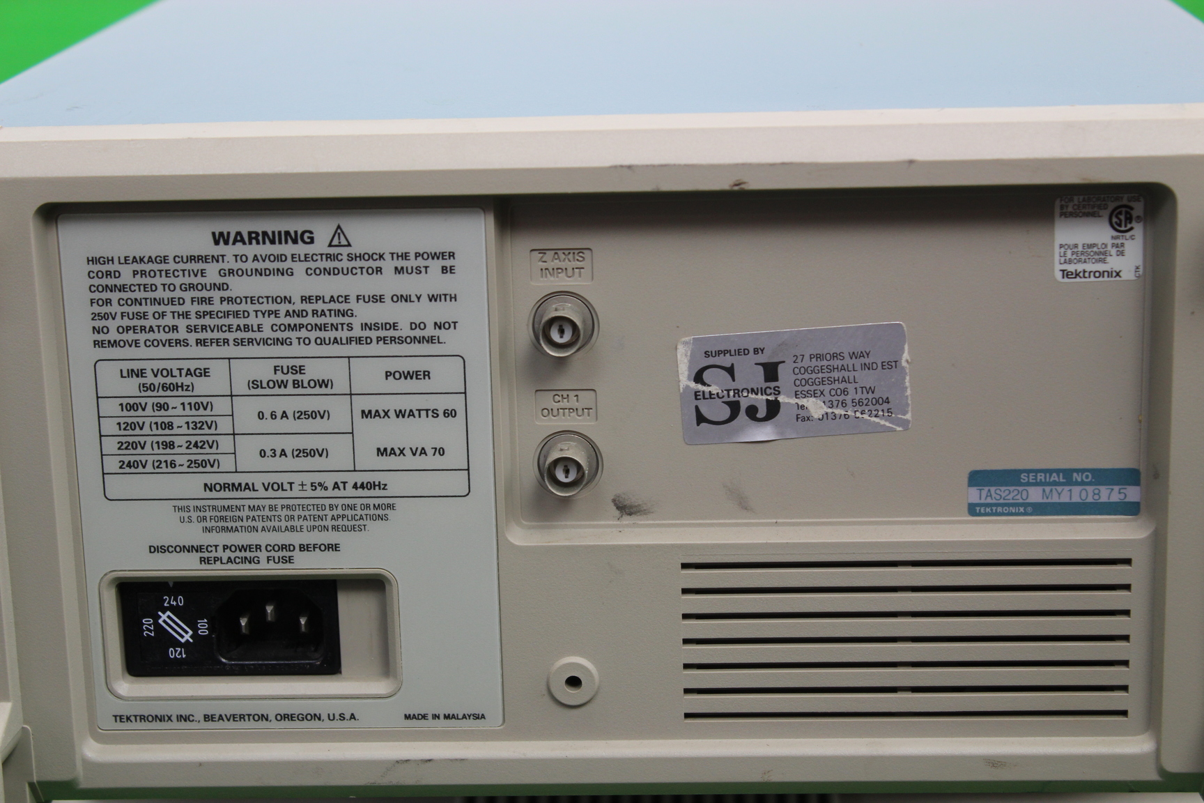Image of TAS 220 Two Channel Oscilloscope 20 MHz