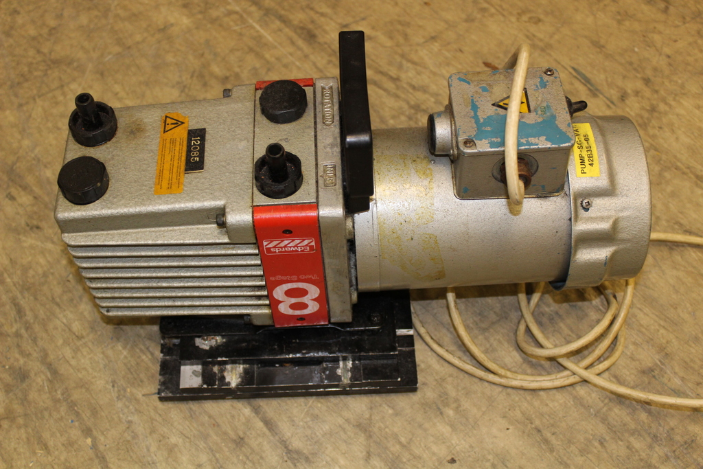 Image of Alpha Glove Box and Edwards E2M8 Vacuum Pump