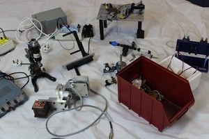 Thumbnail image of Physiology Digitimer Stimulator Lab Job Lot with Microscope Bodies and apparatus
