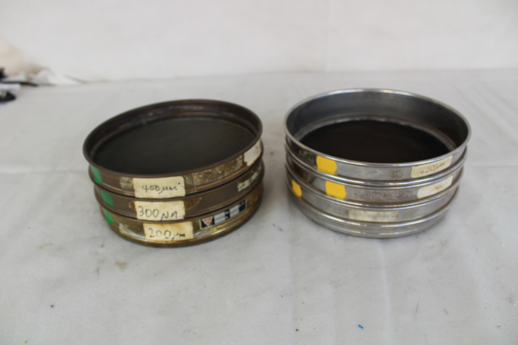 Image of Job Lot of Six Laboratory Sieves all are 21cm in diameter