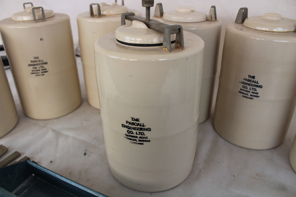Image of Ball Mill Set of 8 Ceramic Jars & Seals, Processing, Milling, Engineering