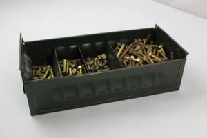 Thumbnail image of 6.4 kilos of Assorted Brass OBA Hexagonal Screws (Bolts) 1/2" 3/4" 11/4" 2"