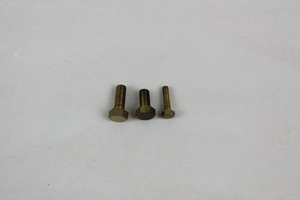 Thumbnail image of 7.5 Kilos of Brass 3/8" BSW Assorted 1" and 3/4" hexagonal screws (bolts)