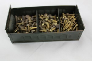 Thumbnail image of 7.5 Kilos of Brass 3/8" BSW Assorted 1" and 3/4" hexagonal screws (bolts)
