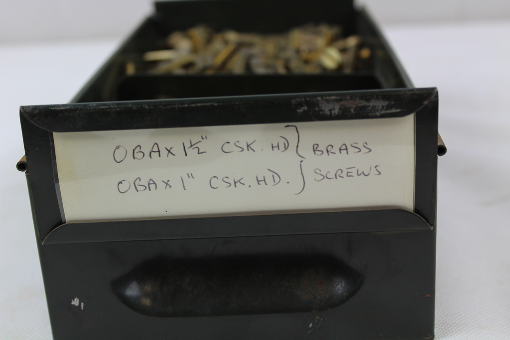 Image of 9.4 Kilos of Brass Screws OBA x 11/2" CSK HD & OBA x 1" CSK HD