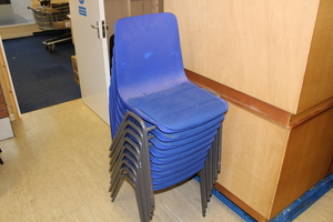 Thumbnail image of 9 x Blue Chairs 