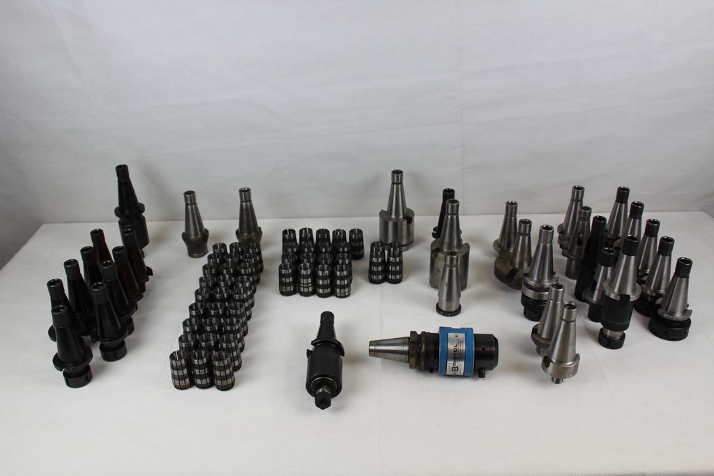 Image of Milling Tools Job Lot 33 Toolholders Arbor Adapter and 48 Collets