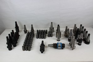 Thumbnail image of Milling Tools Job Lot 33 Toolholders Arbor Adapter and 48 Collets