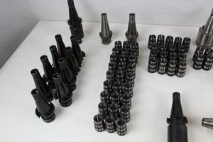 Thumbnail image of Milling Tools Job Lot 33 Toolholders Arbor Adapter and 48 Collets