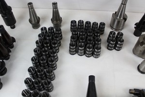 Thumbnail image of Milling Tools Job Lot 33 Toolholders Arbor Adapter and 48 Collets