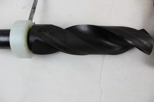 Thumbnail image of Set of 3 High Speed Steel Taper Shank Drill Bit Lathe Machining Large 18" Long 