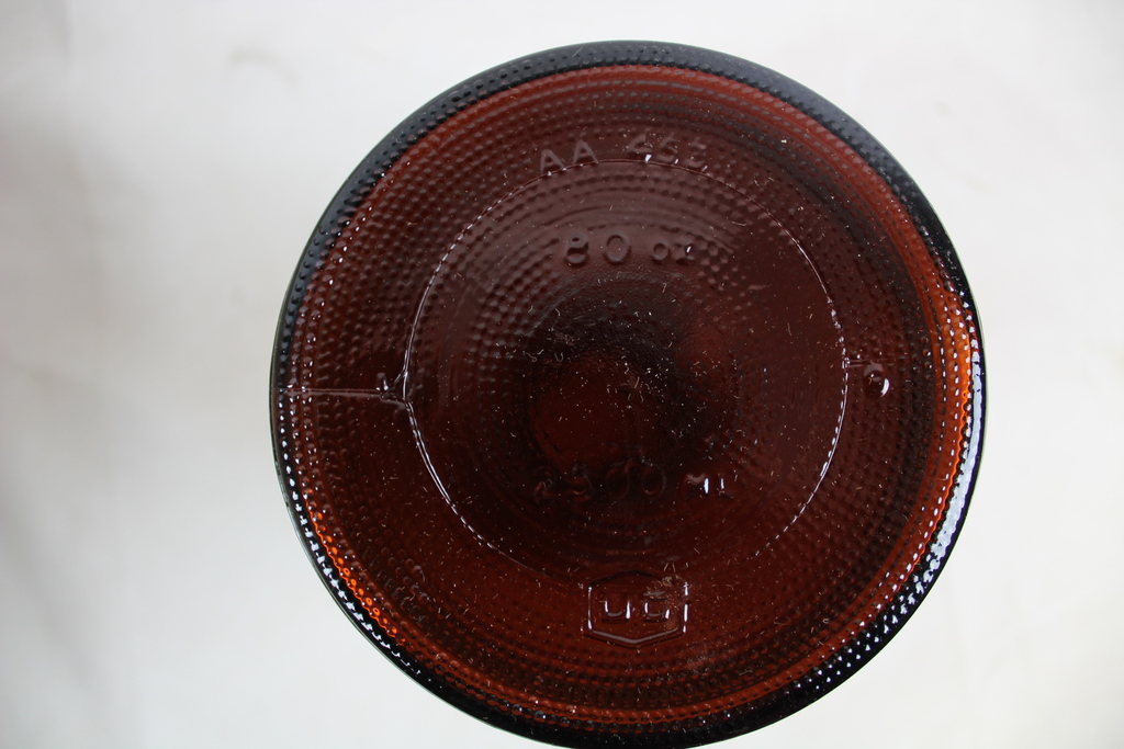 Image of 12 x Amber Glass 80 ounces Powder, 2500ml Bottles