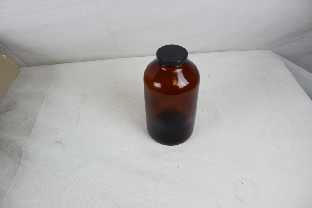 Image of 12 x Amber Glass 80 ounces Powder, 2500ml Bottles