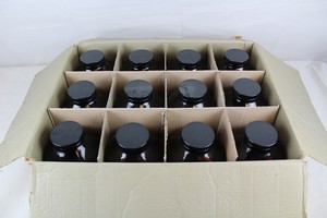 Thumbnail image of 12 x Amber Glass 80 ounces Powder, 2500ml Bottles